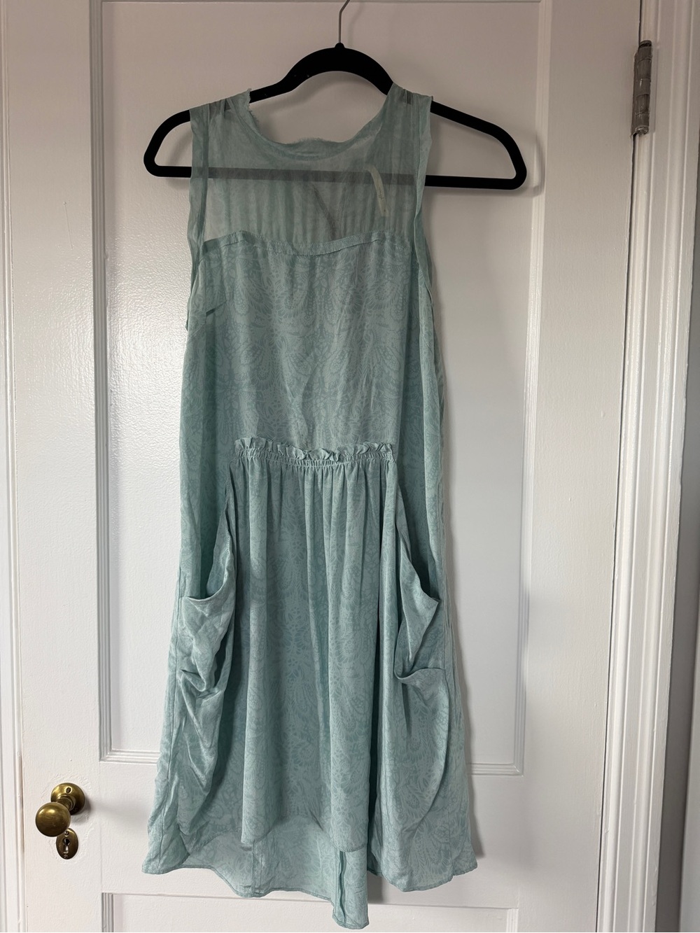 Nanette Lepore Mint Blue Sleeveless Pocket Dress